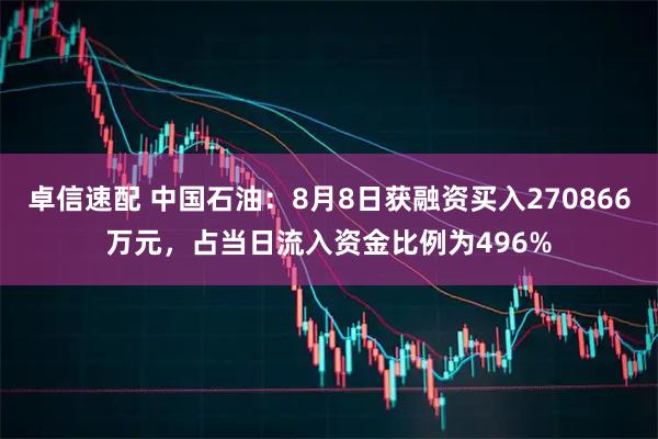 卓信速配 中国石油:8月8日获融资买入270866万元,占当日流入资金比例为496%
