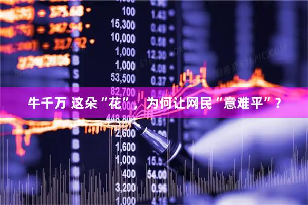 牛千万 这朵“花”,为何让网民“意难平”?